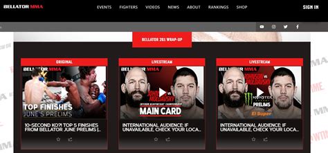 bellator streaming|bellator live stream free.